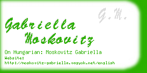 gabriella moskovitz business card